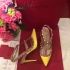 Valentino Rockstuds yellow patent leather